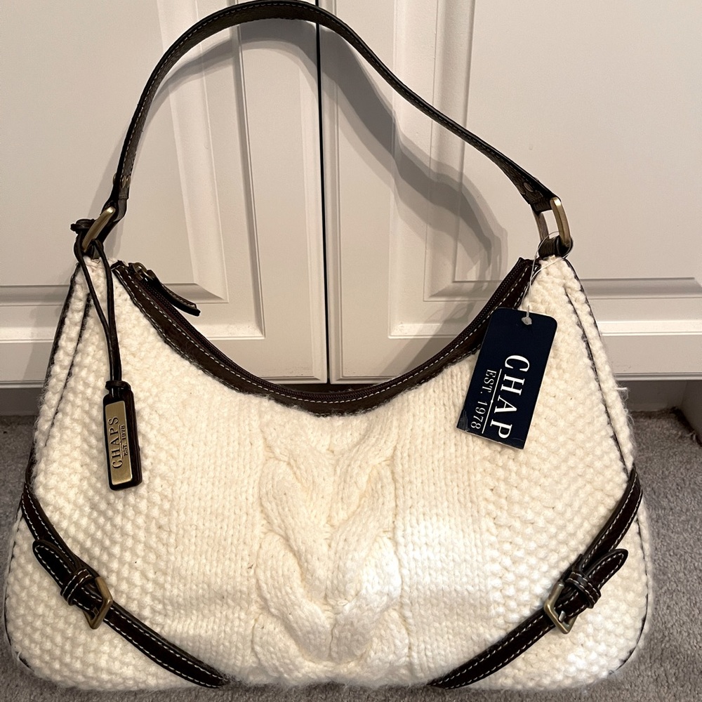 Chaps Riding High NWT cream bag